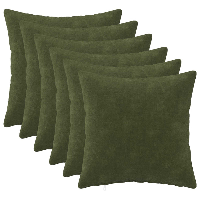 Pernă cu pernă HEERLEN 6 buc. Verde Fleece din microfibra - WALTI WALTI