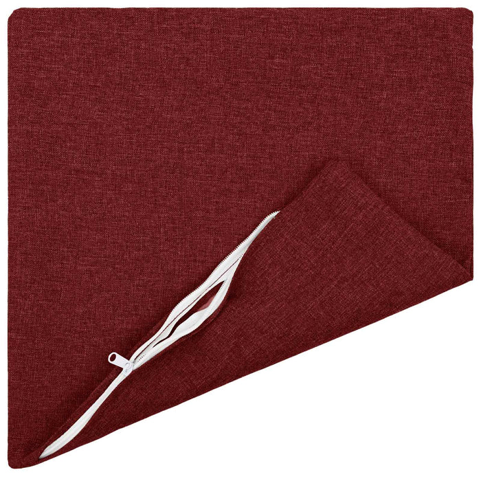 Pernă cu pernă HEERLEN 2 buc. Roșu Vin Țesătură WALTI