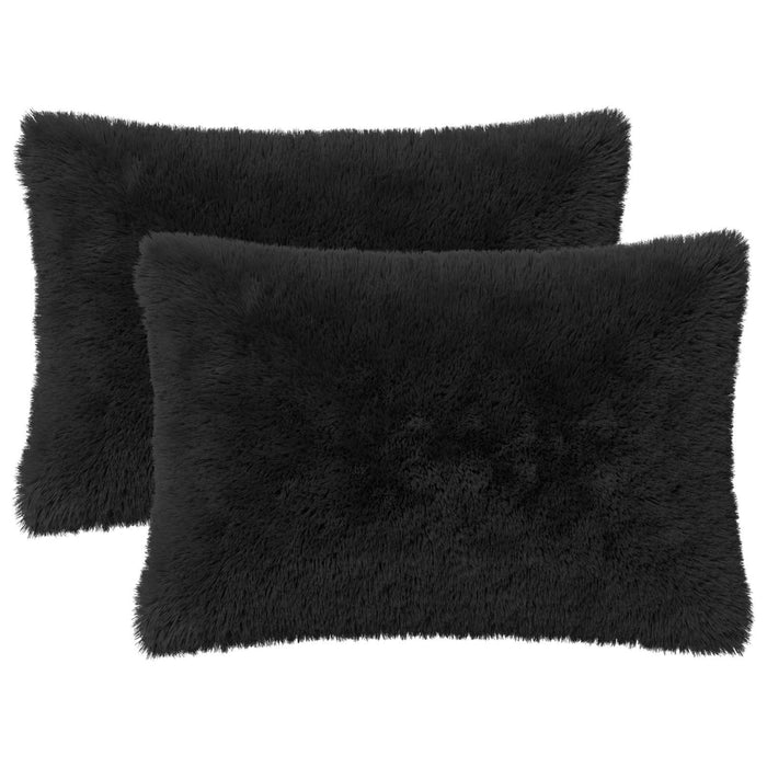 Pernă cu pernă HEERLEN 2 buc. Negru Fleece PV WALTI