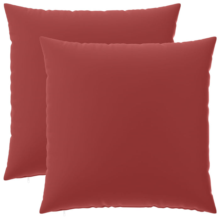 Perna decorativă 2 buc. HEERLEN Roșu Vin 70 x 70 cm Poliester WALTI