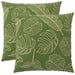 Pernă 2 buc. HEERLEN Design cu frunze 80 x 80 cm Poliester - WALTI WALTI