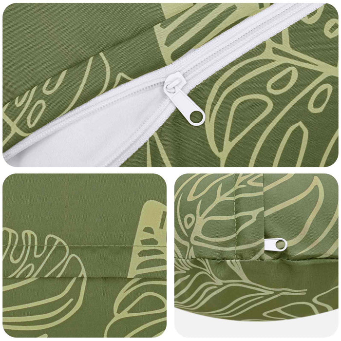 Pernă 2 buc. HEERLEN Design cu frunze Ø 30 cm Poliester - WALTI WALTI