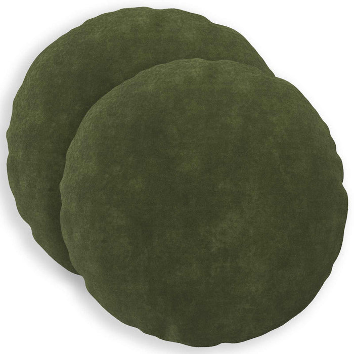 Pernă cu pernă HEERLEN 2 buc. Verde Fleece din microfibra - WALTI WALTI