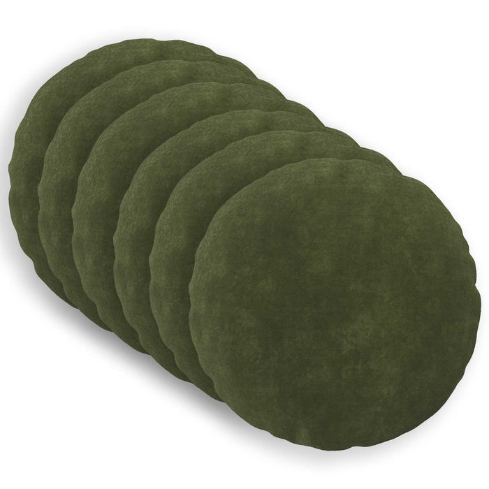 Pernă cu pernă HEERLEN 6 buc. Verde Fleece din microfibra - WALTI WALTI