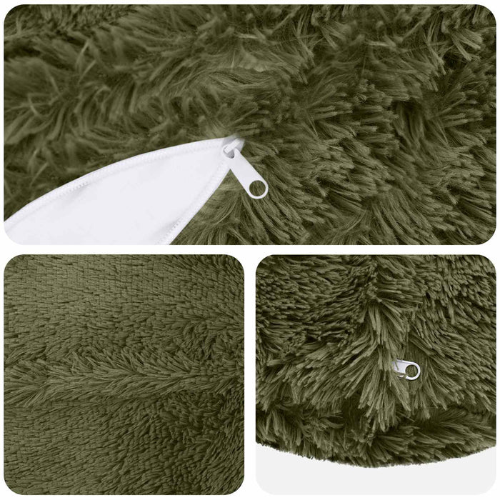 Pernă cu pernă HEERLEN 2 buc. Verde Fleece PV - WALTI WALTI