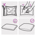 Pernă cu pernă HEERLEN 2 buc. Verde deschis Fleece PV - WALTI WALTI