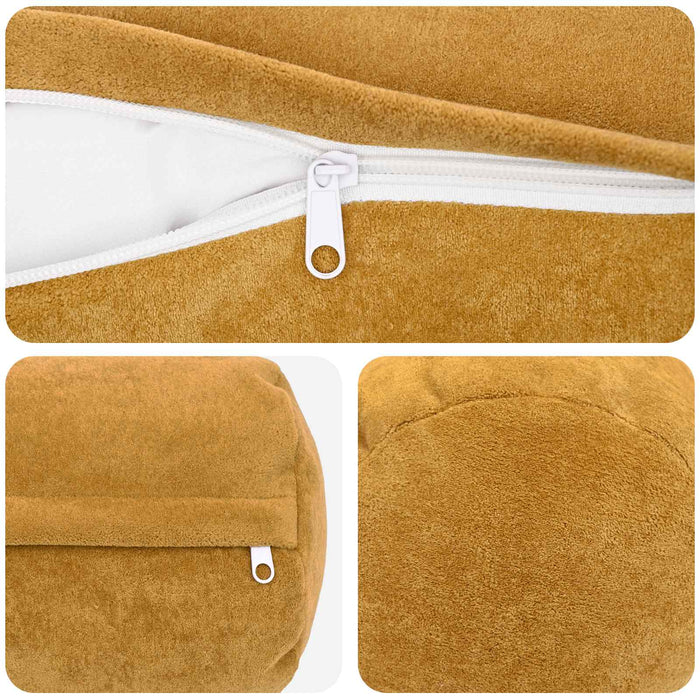 Pernă cu pernă HEERLEN 2 buc. Galben Fleece din microfibra - WALTI WALTI