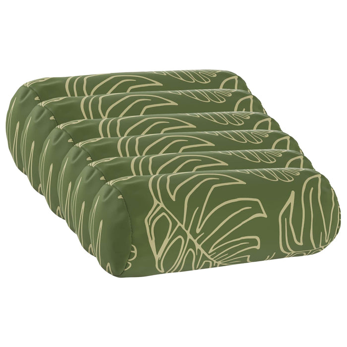 Pernă 6 buc. HEERLEN Design cu frunze Ø 15 x 40 cm Poliester WALTI