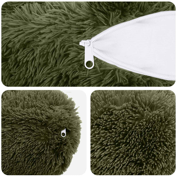 Pernă cu pernă HEERLEN 2 buc. Verde Fleece PV WALTI