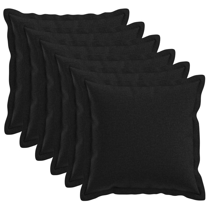 Pernă cu pernă HOUTEN 6 buc. Negru in sintetic - WALTI WALTI