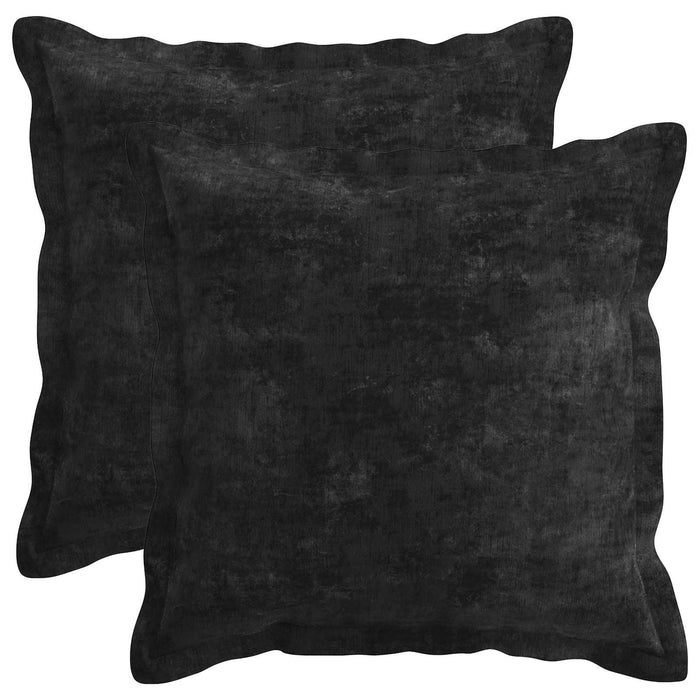 Pernă 2 buc. HOUTEN Antracit 30 x 30 cm Țesătură Chenille - WALTI WALTI