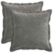Pernă 2 buc. HOUTEN Gri închis 30 x 30 cm Țesătură Chenille - WALTI WALTI