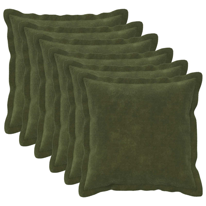 Pernă cu pernă HOUTEN 6 buc. Verde Fleece din microfibra WALTI
