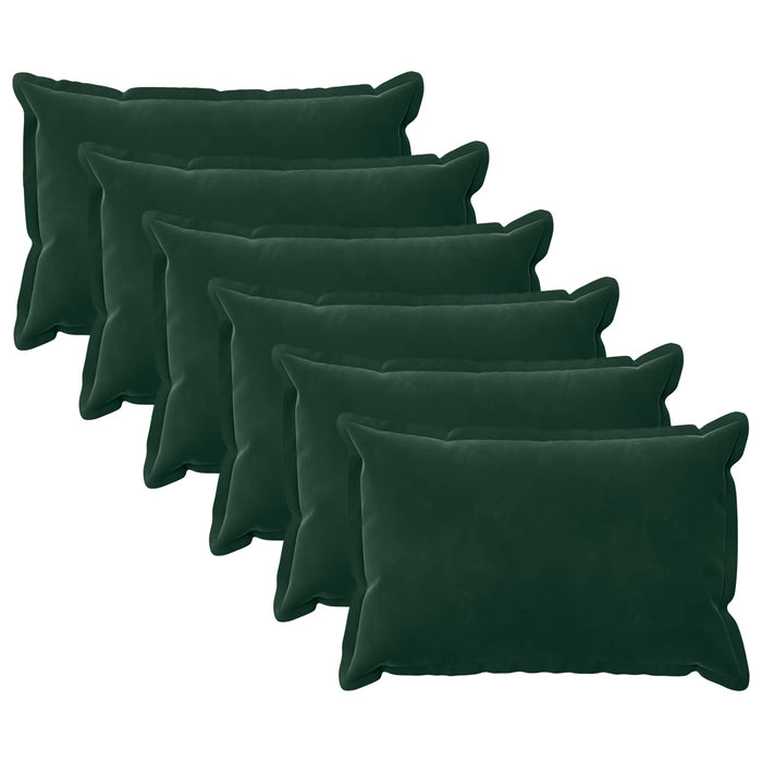 Pernă cu pernă HOUTEN 6 buc. Verde închis Catifea - WALTI WALTI