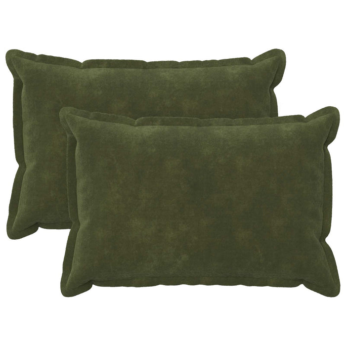 Pernă cu pernă HOUTEN 2 buc. Verde Fleece din microfibra WALTI
