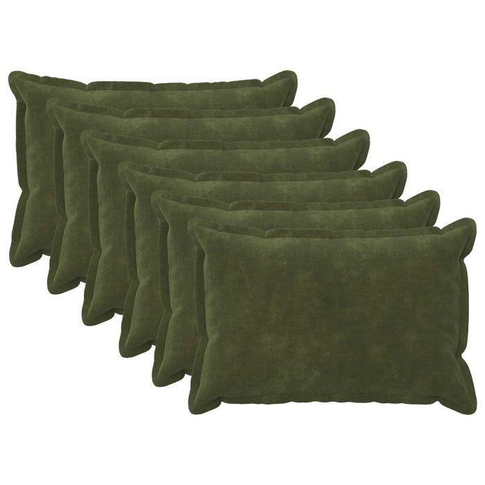 Pernă cu pernă HOUTEN 6 buc. Verde Fleece din microfibra WALTI