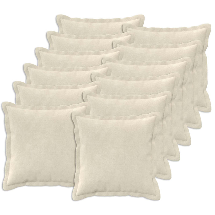 Pernă cu pernă HOUTEN 12 buc. Crem Fleece din microfibra WALTI