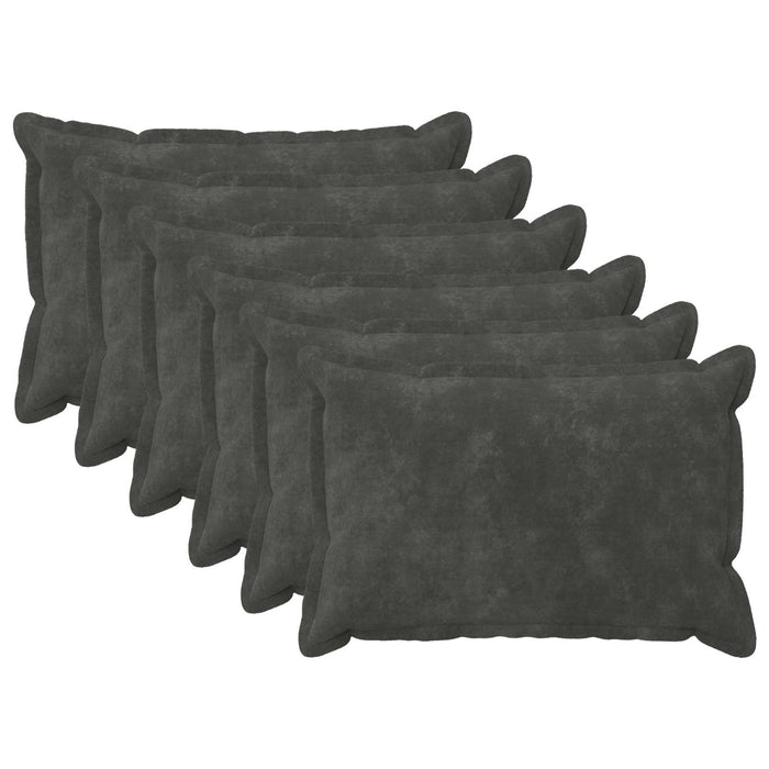 Pernă 6 buc. HOUTEN Antracit 40 x 60 cm Fleece din microfibra - WALTI WALTI