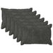 Pernă 6 buc. HOUTEN Antracit 40 x 60 cm Fleece din microfibra - WALTI WALTI