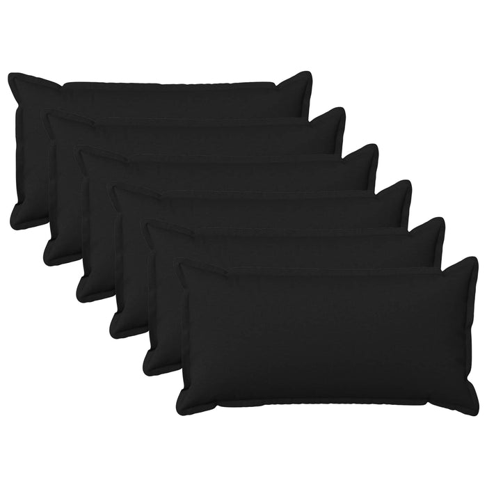 Pernă cu pernă HOUTEN 6 buc. Negru in sintetic WALTI