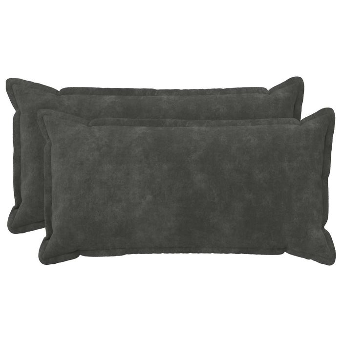 Pernă 2 buc. HOUTEN Antracit 40 x 70 cm Fleece din microfibra - WALTI WALTI