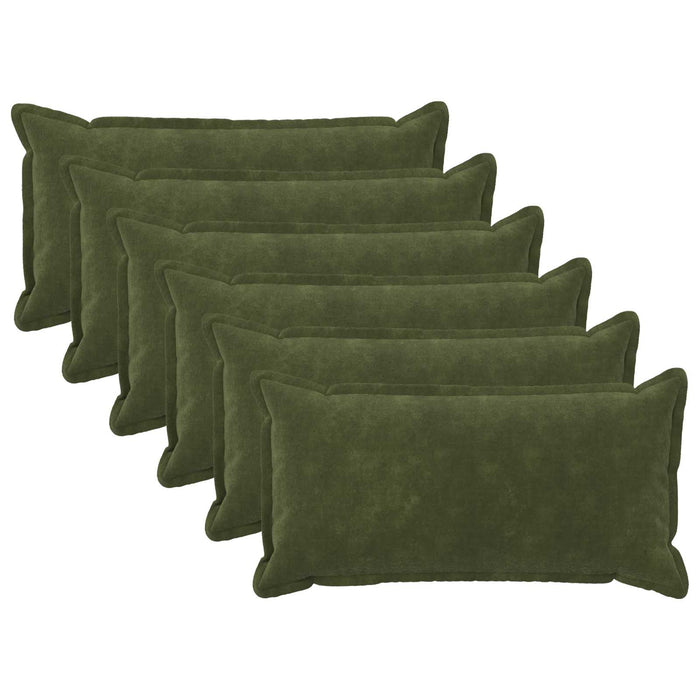 Pernă cu pernă HOUTEN 6 buc. Verde Fleece din microfibra - WALTI WALTI