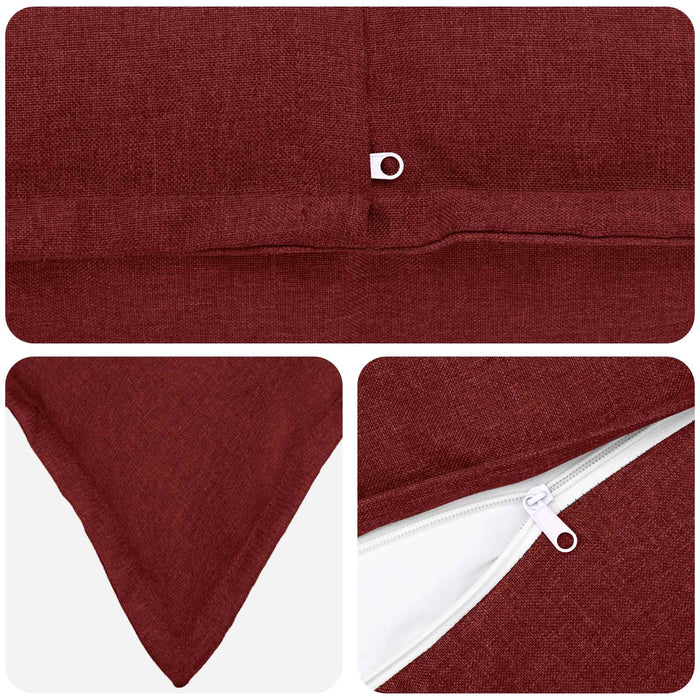 Pernă cu pernă HOUTEN 12 buc. Roșu Vin in sintetic WALTI