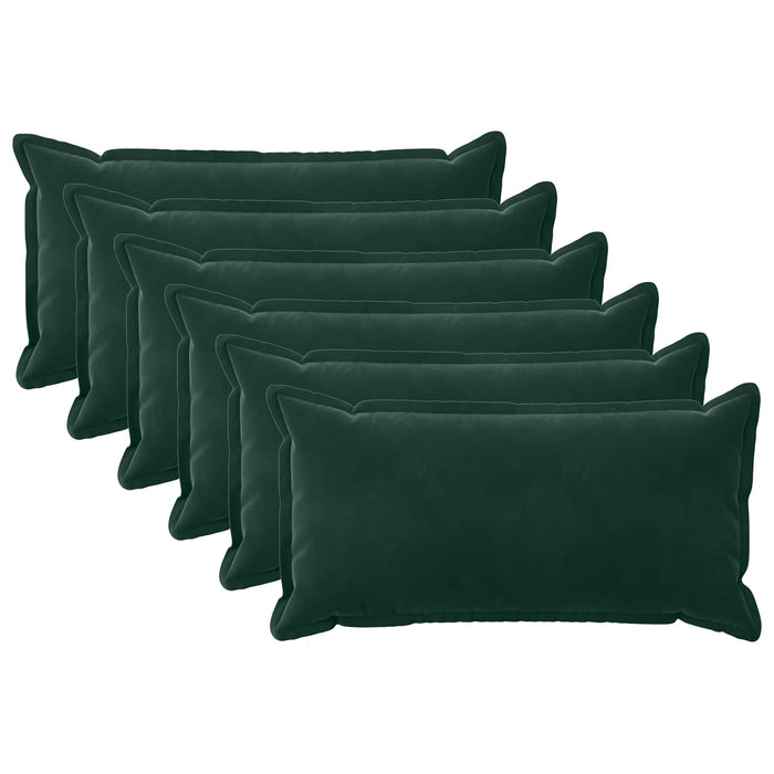 Pernă cu pernă HOUTEN 6 buc. Verde închis Catifea - WALTI WALTI
