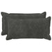 Pernă 2 buc. HOUTEN Antracit 40 x 80 cm Fleece din microfibra - WALTI WALTI