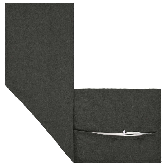 Pernă cu pernă HOUTEN Gri închis 40 x 145 cm in sintetic WALTI