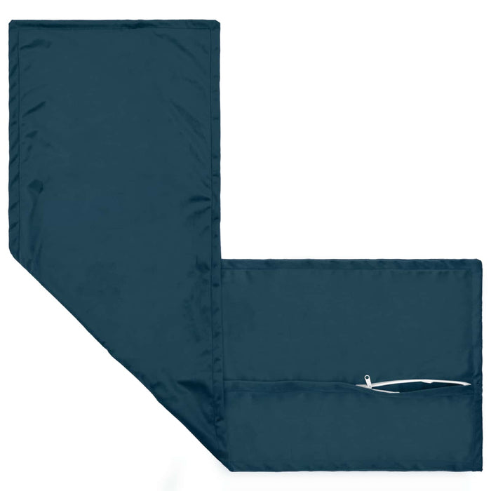 Pernă cu pernă HOUTEN albastru 40 x 145 cm Catifea WALTI