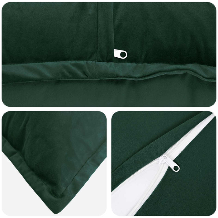 Pernă cu pernă HOUTEN Verde închis 40 x 145 cm Catifea WALTI