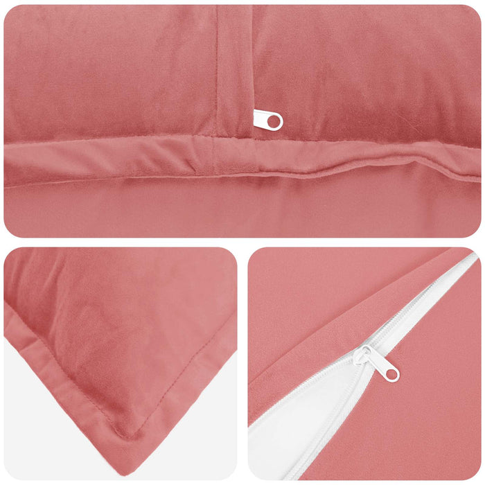Pernă cu pernă HOUTEN Roz 40 x 145 cm Catifea WALTI