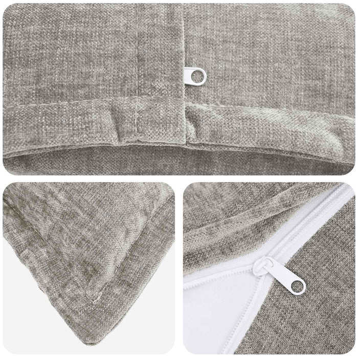 Pernă HOUTEN Gri deschis 40 x 145 cm Țesătură Chenille - WALTI WALTI