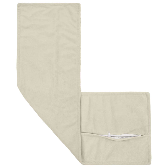Pernă cu pernă HOUTEN Crem 40 x 145 cm Fleece din microfibra WALTI