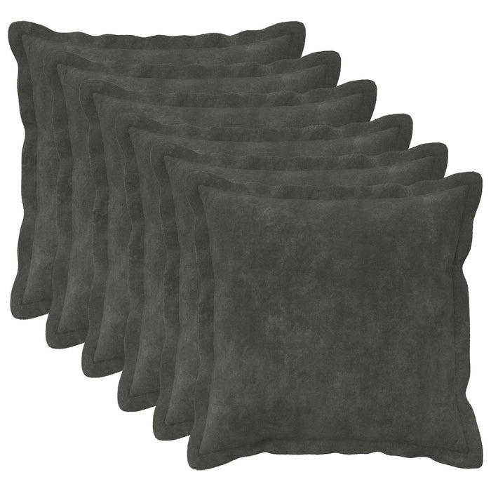 Pernă cu pernă HOUTEN 6 buc. Antracit Fleece din microfibra - WALTI WALTI