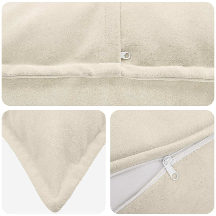 Pernă cu pernă HOUTEN 6 buc. Crem Fleece din microfibra - WALTI WALTI