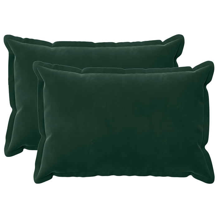 Pernă cu pernă HOUTEN 2 buc. Verde închis Catifea WALTI