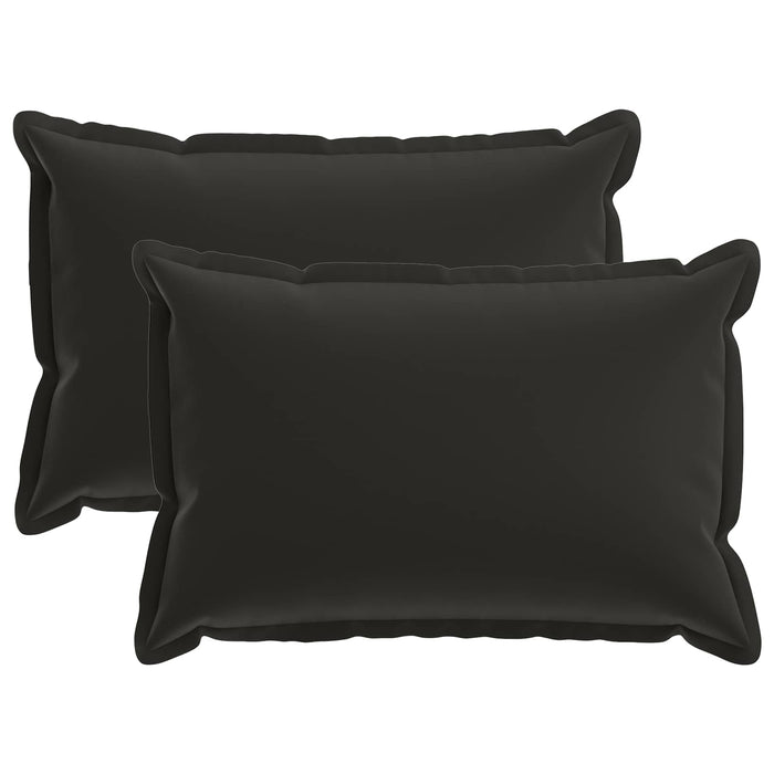 Pernă 2 buc. HOUTEN Negru 50 x 80 cm Poliester WALTI