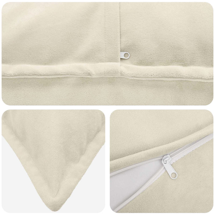 Pernă cu pernă HOUTEN 2 buc. Crem Fleece din microfibra WALTI