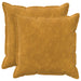 Pernă 2 buc. HOUTEN Galben 80 x 80 cm Fleece din microfibra - WALTI WALTI