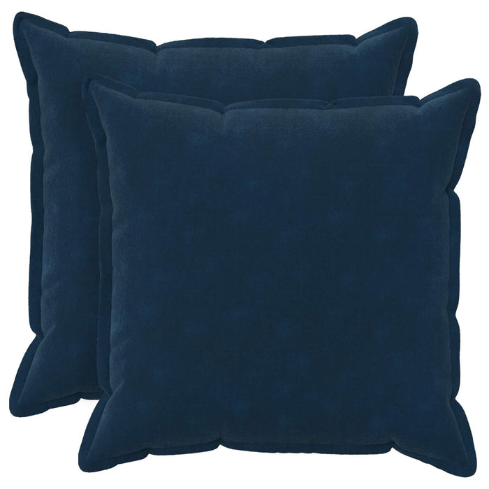 Pernă 2 buc. HOUTEN albastru 80 x 80 cm Fleece din microfibra - WALTI WALTI