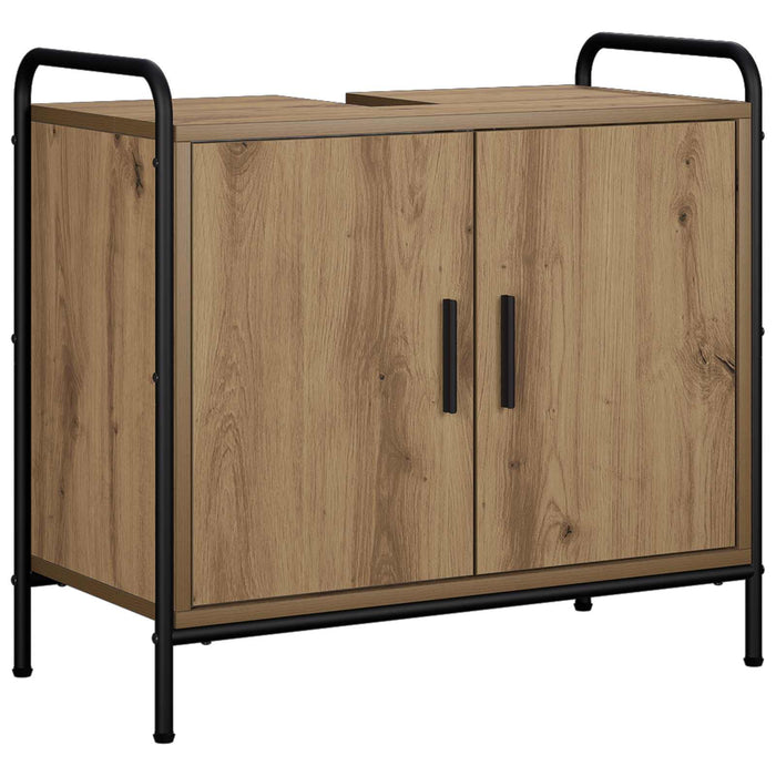Set dulap baie 2 buc. Stejar Artizanal 65,5 x 34 x 61 cm WALTI