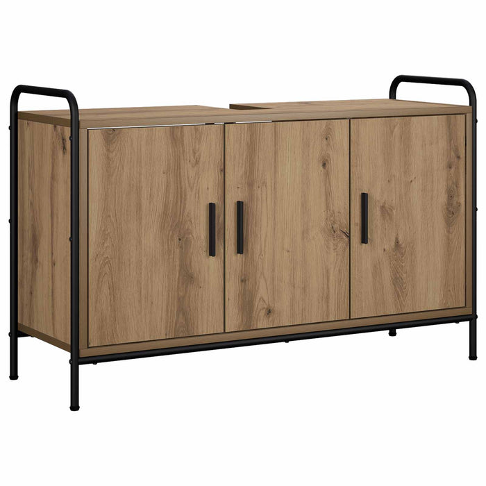 Set dulap baie 3 buc. Stejar Artizanal 40 x 36 x 181 cm WALTI