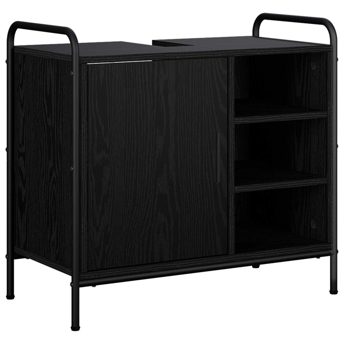 Set dulap baie 3 buc. Stejar Negru 40 x 36 x 181 cm WALTI