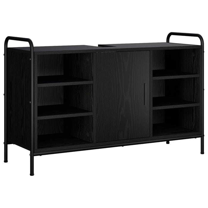 Set dulap baie 3 buc. Stejar Negru 40 x 36 x 181 cm WALTI