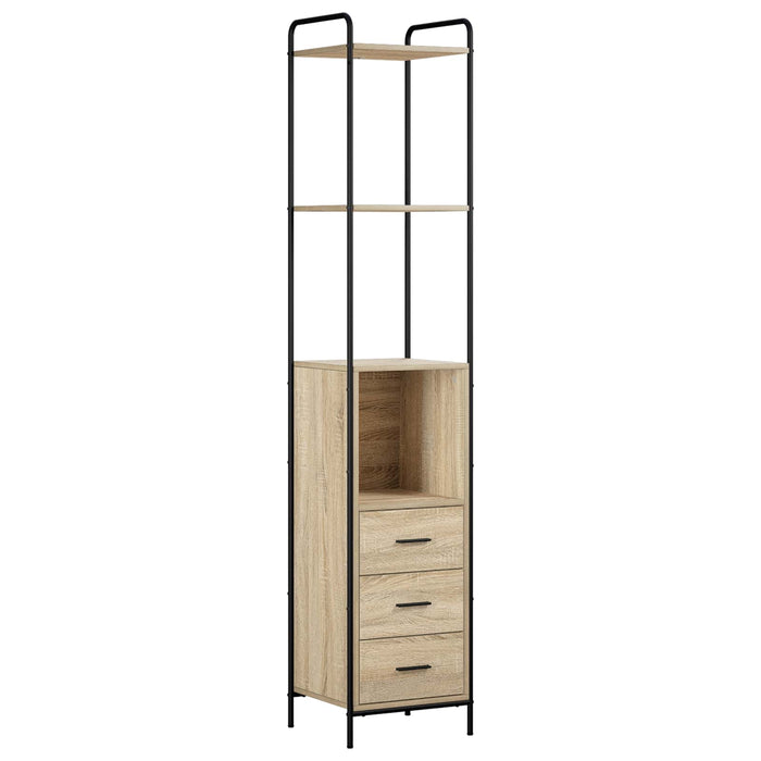 Set dulap baie 3 buc. Stejar Sonoma 40 x 36 x 200,5 cm WALTI