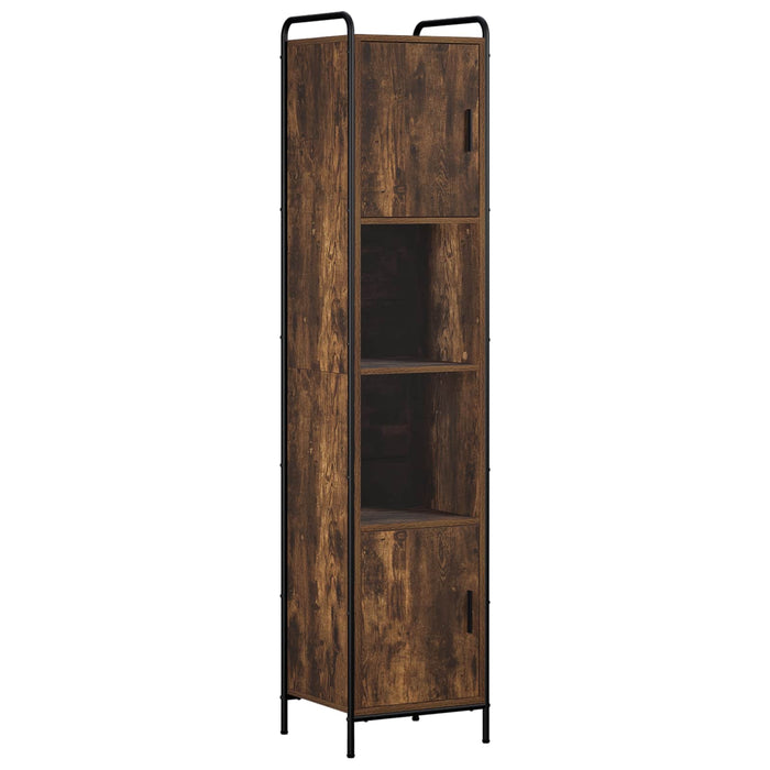 Set dulap baie 4 buc. Stejar fumuriu 40 x 36 x 181 cm WALTI