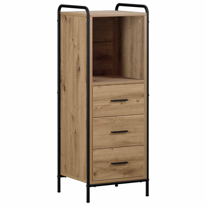 Set dulap baie 4 buc. Stejar Artizanal 40 x 36 x 181 cm WALTI