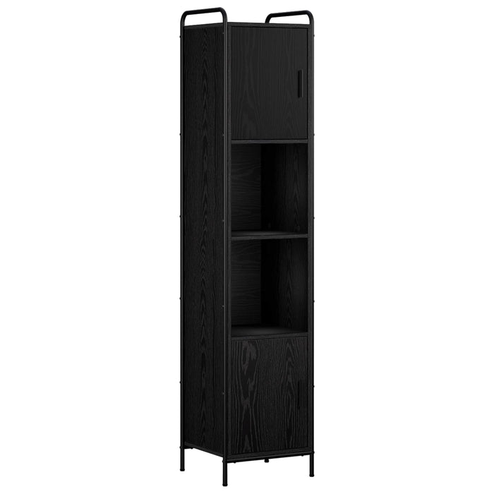 Set dulap baie 4 buc. Stejar Negru 40 x 36 x 181 cm WALTI